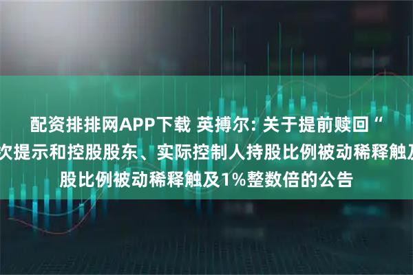 配资排排网APP下载 英搏尔: 关于提前赎回“英搏转债”的第三次提示和控股股东、实际控制人持股比例被动稀释触及1%整数倍的公告
